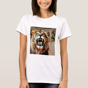 Fierce Majestic Lion - König der Tiere T-Shirt