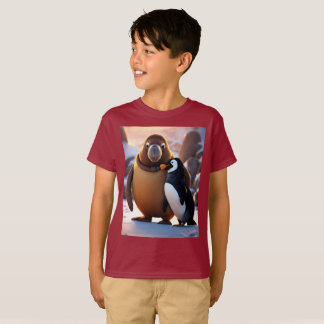 Fierce Niedlich Walrus mit Penguin Unreal Motor Bo T-Shirt