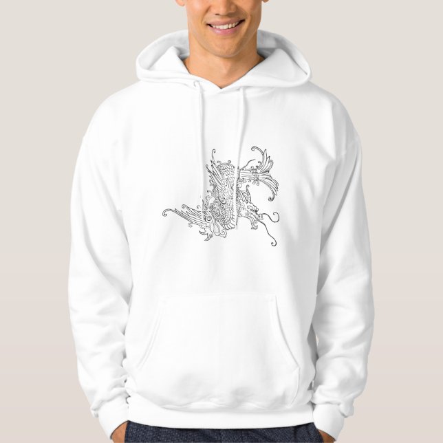Fierce Oriental Dragon Hoodie (Vorderseite)