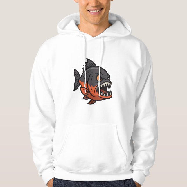 Fierce Piranha Hoodie (Vorderseite)