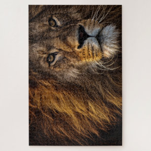 Fierce Proud Lion Predator Dangerous Mane Big Cat Puzzle
