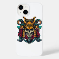 Fierce Samurai Skull Vintages Tattoo Art