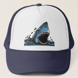 FIERCE SHARK with OPEN MOUTH Truckerkappe