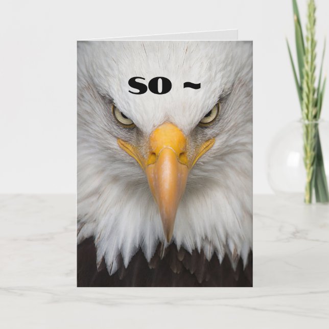 FIERCE SORRY CARD DANKESKARTE (Vorderseite)