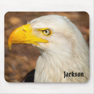 Fierce Stare of the Eagle Individuelle Name Mousepad