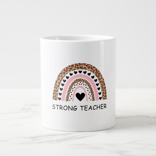 Fierce Teacher Valentine Jumbo-Tasse (Vorderseite)