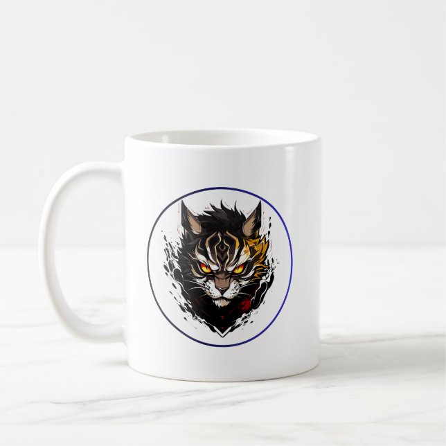Fierce Tiger Anime Kaffeetasse (Links)