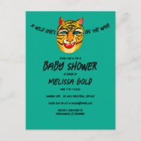 Fierce Tiger Wild One Niedlich Edgy BABY SHOWER CU