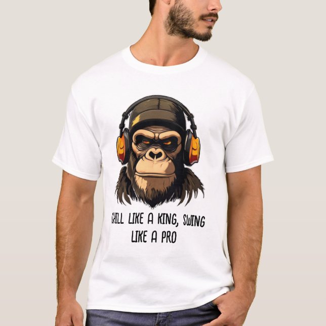 Fierce und Funky Ape Designs - Kunst mit Höflichke T-Shirt (Vorderseite)