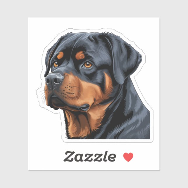 Fierce und Loyal Rottweiler Sticker - Perfekt für (Blatt)