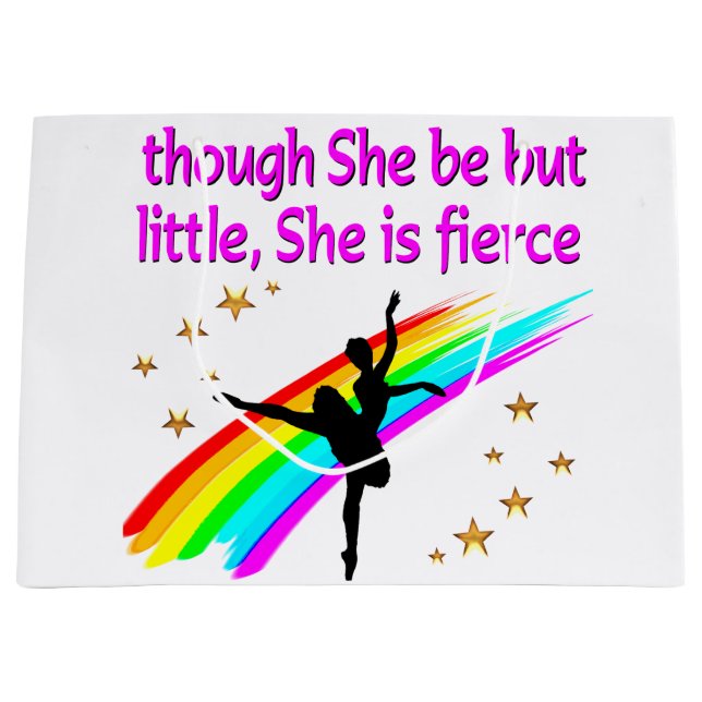 FIERCE UND MÄCHTIGE TANZERIN GROßE GESCHENKTÜTE (Vorderseite)