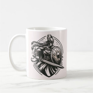 Fierce Valkyrie Warrior - Norse Mythology Line Kun Kaffeetasse