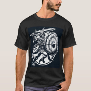Fierce Valkyrie Warrior - Norse Mythology Line Kun T-Shirt