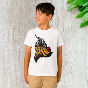 Fierce Viking Warrior Head Northelm und Bart T-Shirt