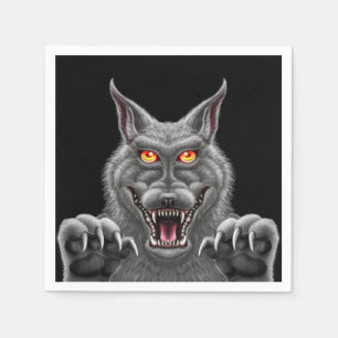 Fierce Werewolf Paper Party Napkins Serviette