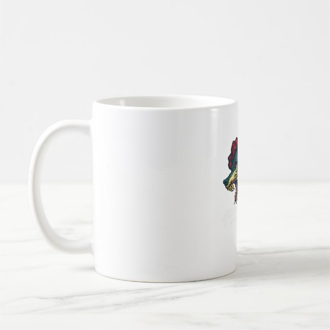 Fierce Wolf Gift Wolves Wild Forest Wolf. Perfekte Kaffeetasse (Links)