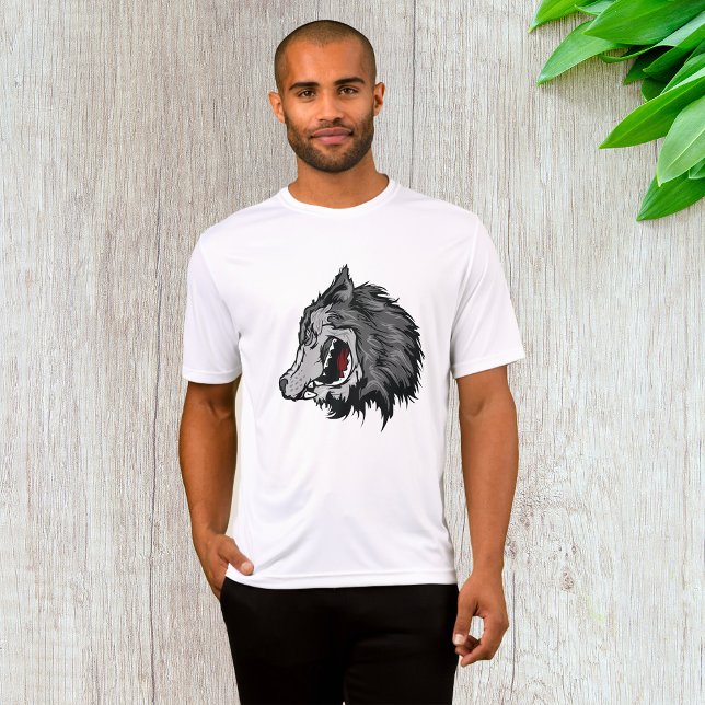 Fierce Wolf Head Bold Wild Animal T-Shirt (Von Creator hochgeladen)