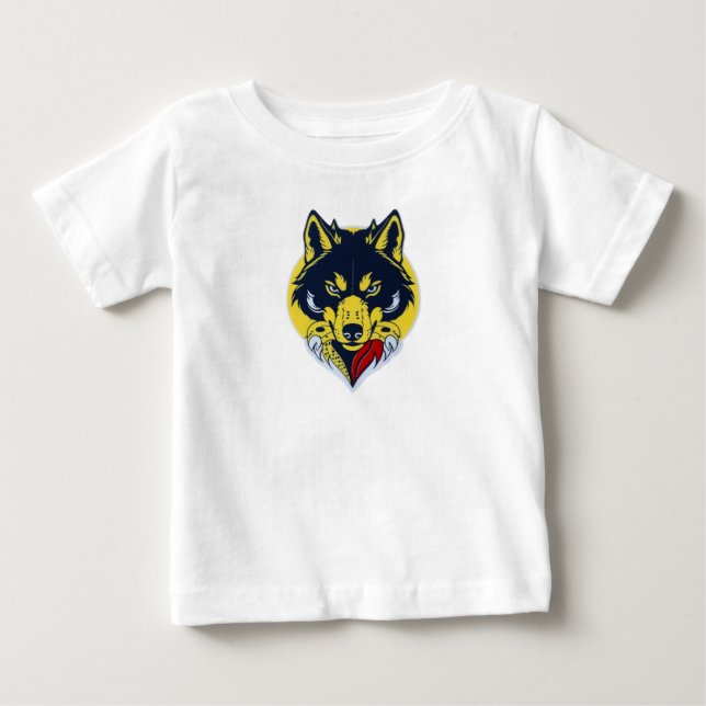 Fierce Wolf Head T - Shirt (Vorderseite)