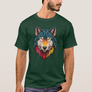Fierce Wolf Spirit Graphic T-Shirt