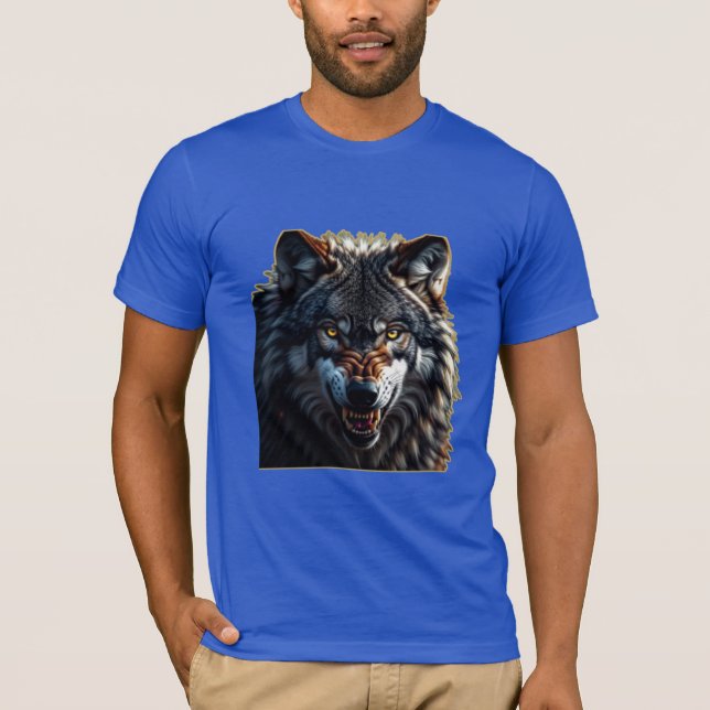 Fierce Wolf – Symbol of Strength and Freedom T-Shirt (Vorderseite)
