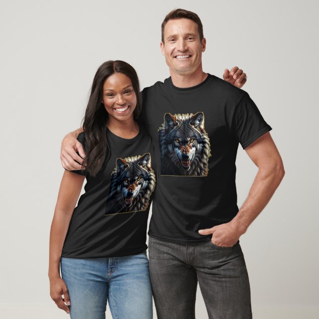 Fierce Wolf – Symbol of Strength and Freedom T-Shirt (Unisex)