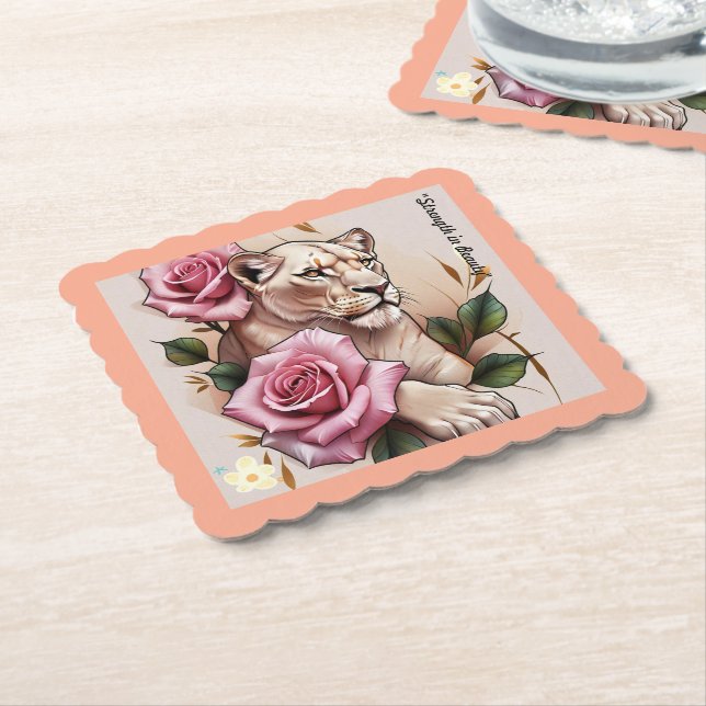 "Fierce yet Delicate" Untersetzer (angewinkelt)