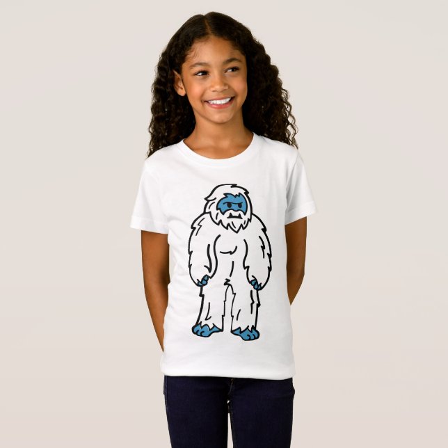 Fierce Yeti - Arktische Mythische Bestie T-Shirt (Vorne ganz)