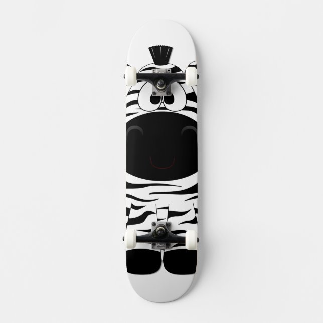 Fierce Zebra bereit für etwas Luft Skateboard (Vorderseite)