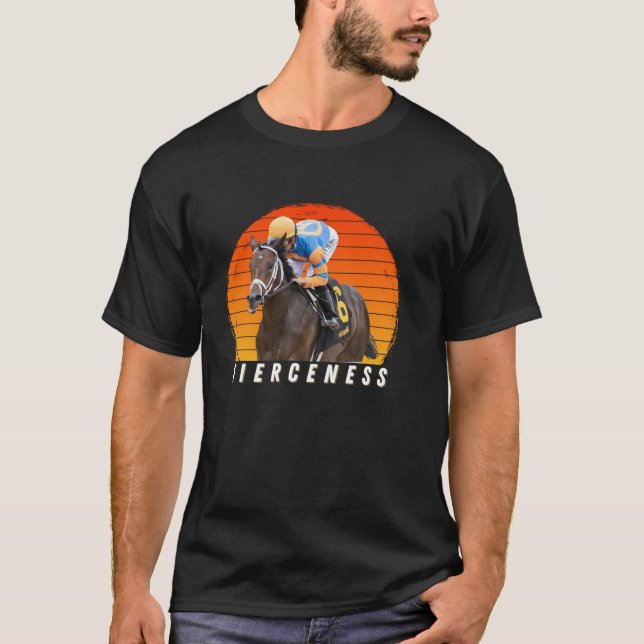 Fiercness Pferd Racing del Mar Santa Anita T-Shirt (Vorderseite)
