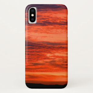 Fierer Sonnenuntergang iPhone X Hülle