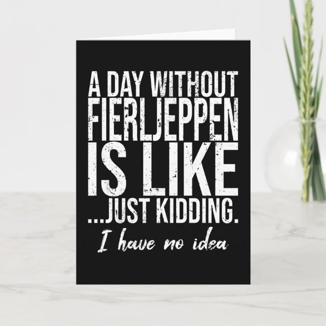 Fierljew-Sportgeschenk Karte (Vorderseite)