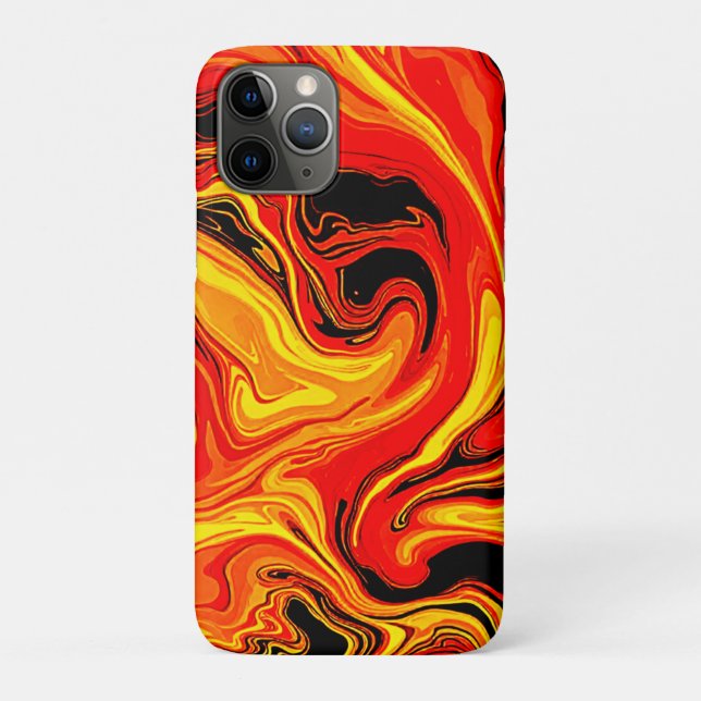 Fiery Abstract Swirls of Emotion Case-Mate iPhone Hülle (Rückseite)