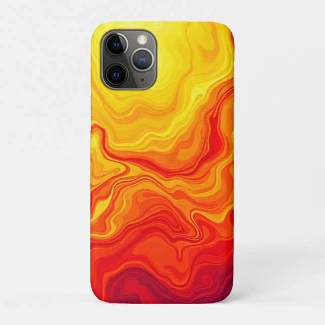 Fiery Abstrakt Flow Art Case-Mate iPhone Hülle (Rückseite)