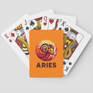 Fiery Aries Astrologie-Zeichen Spielkarten