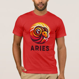 Fiery Aries Astrologie-Zeichen T-Shirt
