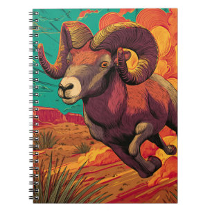 Fiery Aries Zodiac Notebook Notizblock