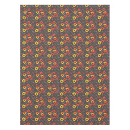 Fiery Blume auf dunklem Hintergrund Tischdecke