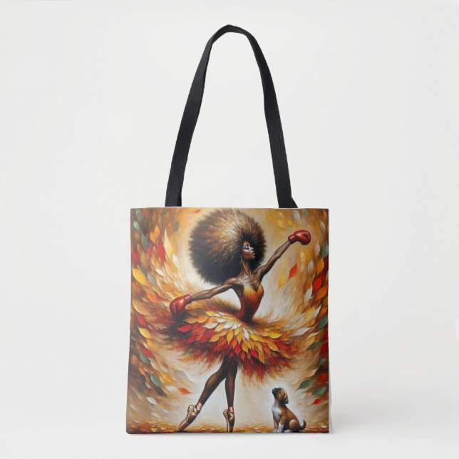 Fiery Dance of Resilience Tote Bag (Vorderseite)