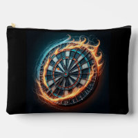 Fiery Dartboard mit Bullseye Explosion