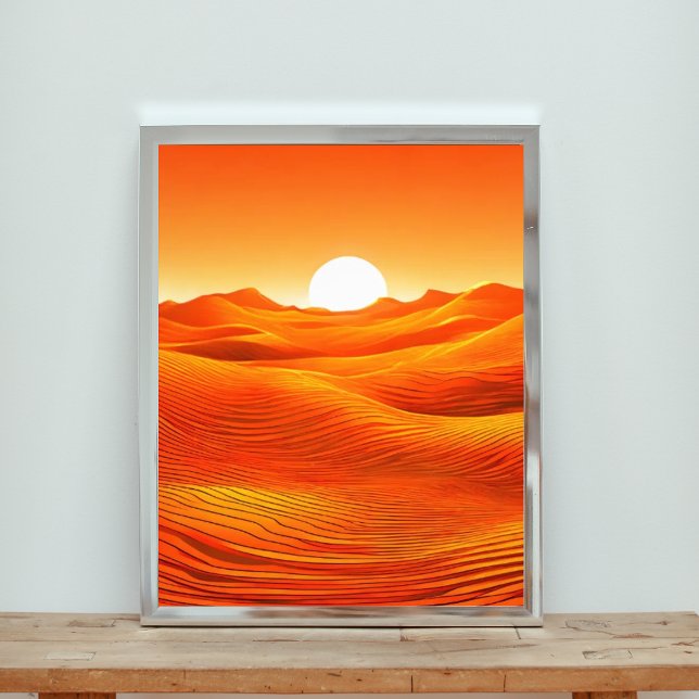 Fiery Desert Sunset Fotodruck (Von Creator hochgeladen)