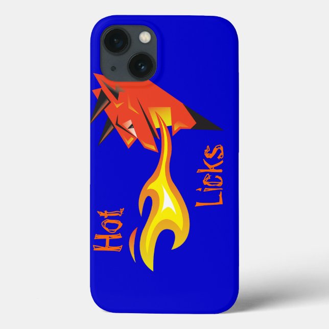 Fiery Devil's Head_Hot Licks Case-Mate iPhone Hülle (Rückseite)