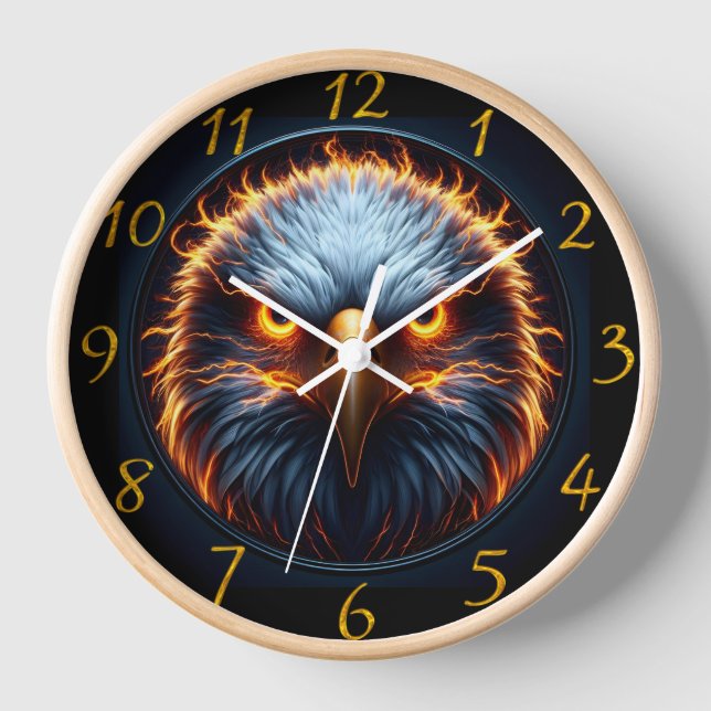 Fiery Eagles Gaze Uhr (Vorderseite)