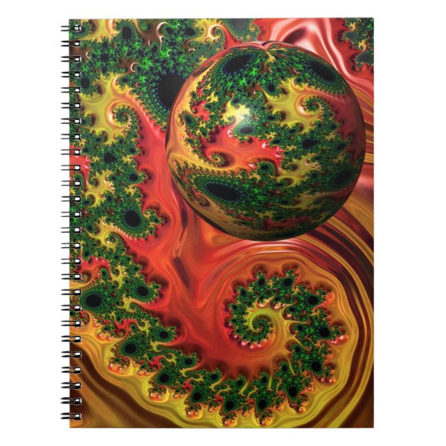 Fiery Elegance - Eine Studie im Complexity-Noteboo Notizblock (Vorderseite)