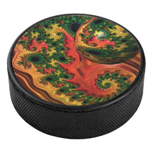 Fiery Elegance - Eine Studie über Komplexität Eishockey Puck