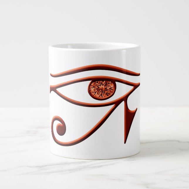 Fiery Eye of Horus Jumbo Tasse (Vorderseite)