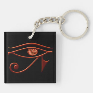 Fiery Eye of Horus Key Chain Schlüsselanhänger