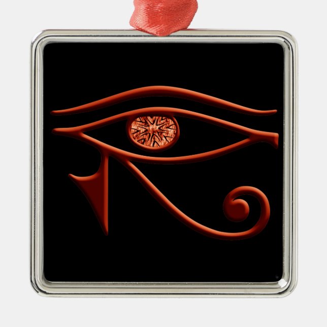 Fiery Eye of Horus Square Ornament (Vorne)