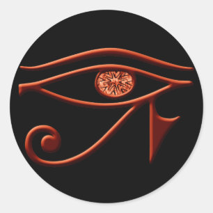 Fiery Eye of Horus Stickers