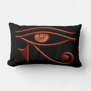 Fiery Eye of Horus Throw Kissen