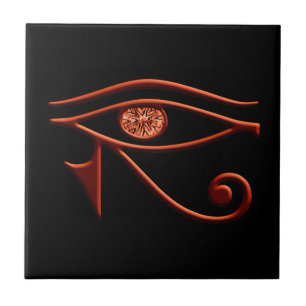 Fiery Eye of Horus Tile Fliese